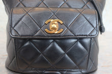画像をギャラリービューアに読み込む, CHANEL/シャネル マトラッセチェーンリュック ラムスキン ブラック/ゴールド金具 リュック 800010217
