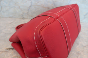 HERMES／エルメス ガーデンパーティPM ネゴンダ ルージュガランス □K刻印 トートバッグ 700080210