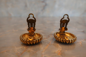 CHANEL CC mark earring Gold plate Gold Earring 500110096