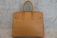 将图片加载到图库查看器，HERMES BIRKIN 35 Ardennes leather Natural sable 〇Z刻印 Hand bag 700010018
