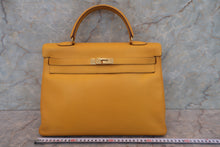 將圖片載入圖庫檢視器 HERMES／エルメス ケリー35 クシュベル ジョーヌ □A刻印 ショルダーバッグ 700030194
