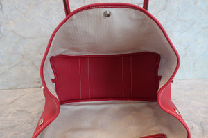 HERMES／エルメス ガーデンパーティPM ネゴンダ ルージュガランス □K刻印 トートバッグ 700080210