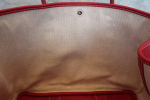 HERMES／エルメス ガーデンパーティPM ネゴンダ ルージュガランス □K刻印 トートバッグ 700080210