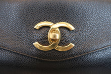 Load image into Gallery viewer, CHANEL CC mark chain tote bag Caviar skin Black/Gold hadware Tote bag 800080245
