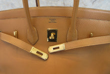 将图片加载到图库查看器，HERMES BIRKIN 35 Ardennes leather Natural sable 〇Z刻印 Hand bag 700010018
