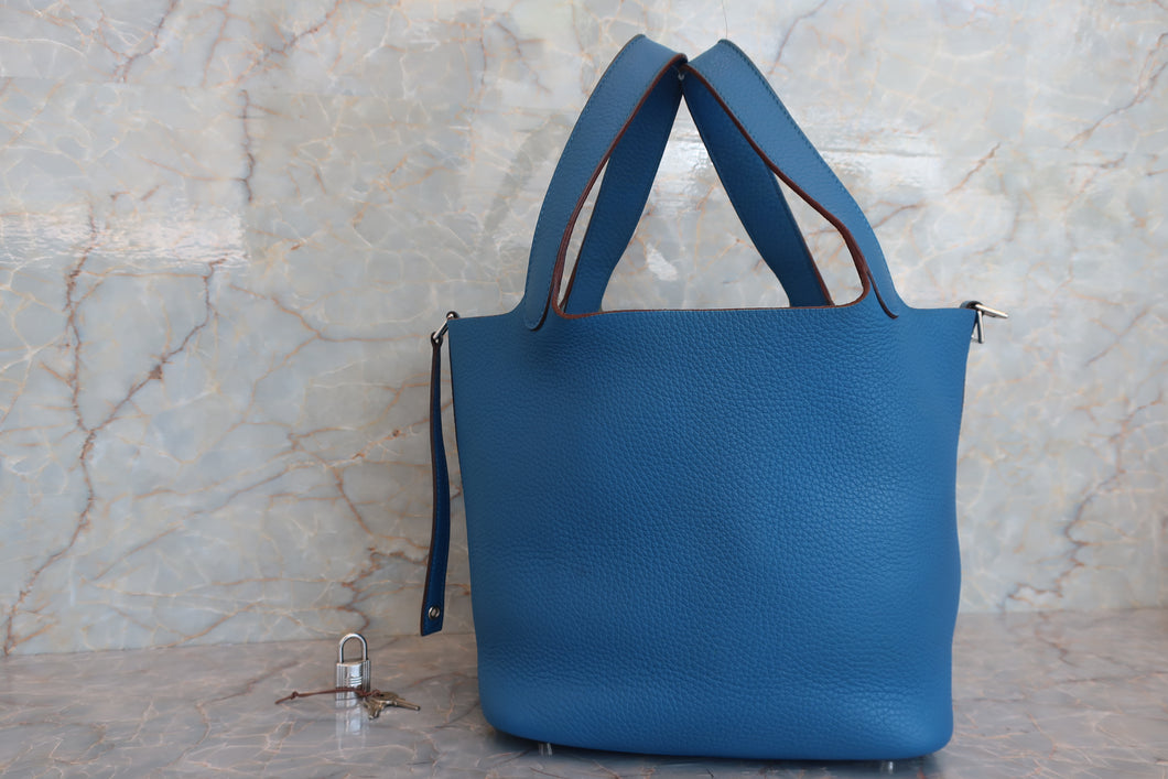 HERMES／エルメス ピコタンロックＭＭ トリヨンクレマンス ミコノス □N刻印 ハンドバッグ 700030201