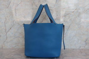 HERMES／エルメス ピコタンロックＭＭ トリヨンクレマンス ミコノス □N刻印 ハンドバッグ 700030201