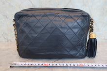画像をギャラリービューアに読み込む, CHANEL/シャネル マトラッセフリンジチェーンショルダーバッグ ラムスキン ネイビー/ゴールド金具 ショルダーバッグ 800090056
