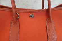 将图片加载到图库查看器，HERMES GARDEN PARTY TPM Toile officier/Leather Potiron orange □I刻印 Shoulder bag 600070163
