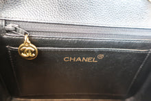 画像をギャラリービューアに読み込む, CHANEL/シャネル Ｖステッチチェーンショルダーバッグ キャビアスキン ブラック/ゴールド金具 ショルダーバッグ 600100014
