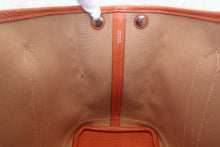 将图片加载到图库查看器，HERMES GARDEN PARTY TPM Toile officier/Leather Potiron orange □I刻印 Shoulder bag 600070163
