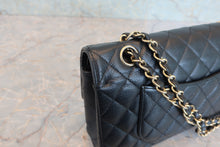 Load image into Gallery viewer, CHANEL Matelasse double flap double chain shoulder bag Caviar skin Black/Gold hadware Shoulder bag 800030114
