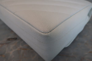 CHANEL/シャネル バイアスステッチチェーンショルダーバッグ キャビアスキン ホワイト/ゴールド金具 ショルダーバッグ 700060208