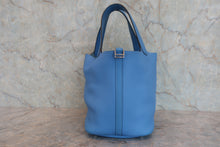 将图片加载到图库查看器，HERMES PICOTIN LOCK TOUCH MM Clemence leather/Swift leather Blue paradise T刻印 Hand bag 800060034
