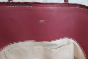 HERMES BOLIDE RELAX 35 Sikkim leather Bois de rose □O Engraving Hand bag 600060056