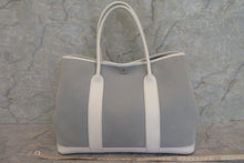 Load image into Gallery viewer, HERMES  GARDEN PARTY PM Toile officier/Leather Blue/White T Engraving Tote bag 700010075
