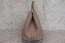Load image into Gallery viewer, HERMES GARDEN PARTY PM Country leather Gris tourterelle X Engraving Tote bag 600060035
