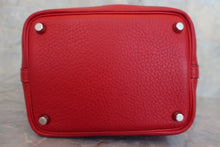 将图片加载到图库查看器，HERMES PICOTIN PM Clemence leather Rouge garance □I刻印 Hand bag 600120283
