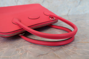 HERMES／エルメス ボリード27 ヴォーエプソン ローズエクストリーム D刻印 ショルダーバッグ 700050049