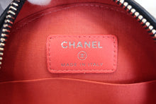 将图片加载到图库查看器，CHANEL/香奈儿 CF 圆形 链条包 羊皮 Navy/Pink/Silver hadware(藏蓝色/粉色/银色金属) 肩背包 600070159
