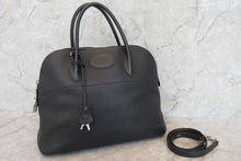 将图片加载到图库查看器，HERMES BOLIDE 35 Clemence leather Black Shoulder bag 700010034
