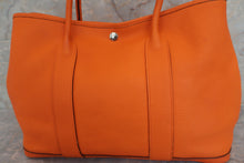 将图片加载到图库查看器，HERMES GARDEN PARTY PM Negonda leather Orange □O刻印 Tote bag 500100207
