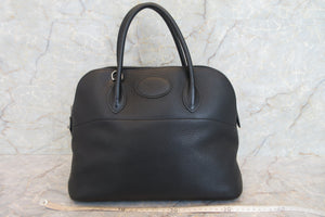 HERMES BOLIDE 35 Clemence leather Black Shoulder bag 700010034