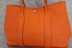 HERMES GARDEN PARTY PM Negonda leather Orange □O刻印 Tote bag 500100207