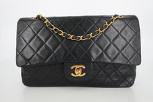 画像をギャラリービューアに読み込む, CHANEL/シャネル マトラッセＷフラップＷチェーンショルダーバッグ ラムスキン ブラック/ゴールド金具 ショルダーバッグ 800090039
