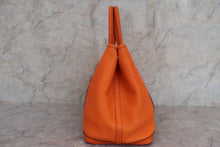 将图片加载到图库查看器，HERMES GARDEN PARTY PM Negonda leather Orange □O刻印 Tote bag 500100207
