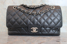 Load image into Gallery viewer, CHANEL Matelasse double flap double chain shoulder bag Caviar skin Black/Silver hadware Shoulder bag 800060023
