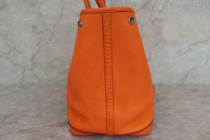 HERMES GARDEN PARTY PM Negonda leather Orange □O刻印 Tote bag 500100207