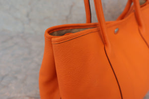 HERMES GARDEN PARTY PM Negonda leather Orange □O刻印 Tote bag 500100207