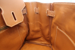 HERMES／エルメス バーキン30 クシュベル ゴールド □D刻印 ハンドバッグ 700080207