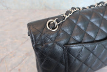 Load image into Gallery viewer, CHANEL Matelasse double flap double chain shoulder bag Caviar skin Black/Silver hadware Shoulder bag 800060023
