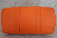将图片加载到图库查看器，HERMES GARDEN PARTY PM Negonda leather Orange □O刻印 Tote bag 500100207
