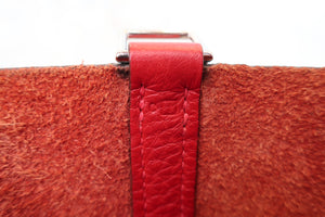 HERMES PICOTIN PM Clemence leather Rouge garance □I刻印 Hand bag 600120283