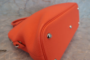 HERMES／エルメス ボリード31 トリヨンクレマンス オレンジポピー T刻印 ショルダーバッグ 700080213