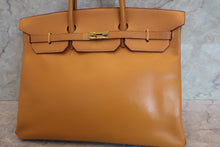 画像をギャラリービューアに読み込む, HERMES／エルメス バーキン40 ボックスカーフ ナチュラル 〇X刻印 ハンドバッグ 700020091
