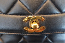 Load image into Gallery viewer, CHANEL  Diana matelasse chain shoulder bag Lambskin Navy/Gold hadware Shoulder bag 800070144
