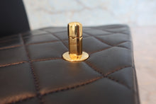 Load image into Gallery viewer, CHANEL  Diana matelasse chain shoulder bag Lambskin Navy/Gold hadware Shoulder bag 800070144

