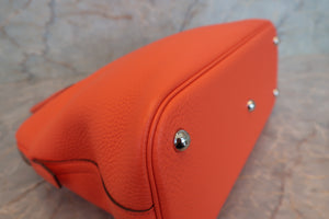HERMES／エルメス ボリード31 トリヨンクレマンス オレンジポピー T刻印 ショルダーバッグ 700080213