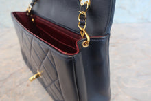 Load image into Gallery viewer, CHANEL  Diana matelasse chain shoulder bag Lambskin Navy/Gold hadware Shoulder bag 800070144
