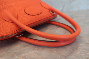 HERMES／エルメス ボリード31 トリヨンクレマンス オレンジポピー T刻印 ショルダーバッグ 700080213