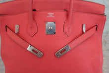 Load image into Gallery viewer, HERMES BIRKIN 35 Clemence leather Bougainvillier □M Engraving Hand bag 600060049
