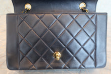 Load image into Gallery viewer, CHANEL  Diana matelasse chain shoulder bag Lambskin Navy/Gold hadware Shoulder bag 800070144
