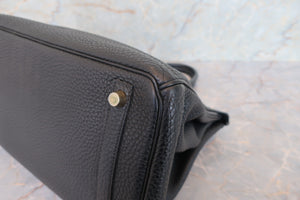 HERMES BIRKIN 30 Togo leather Black □K Engraving Hand bag 700090206