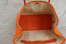 将图片加载到图库查看器，HERMES GARDEN PARTY PM Negonda leather Orange □O刻印 Tote bag 500100207
