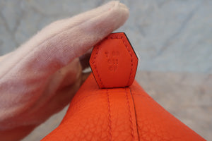 HERMES／エルメス ボリード31 トリヨンクレマンス オレンジポピー T刻印 ショルダーバッグ 700080213