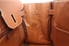 将图片加载到图库查看器，HERMES BIRKIN 30 Clemence leather Cognac □I刻印 Hand bag 600090023
